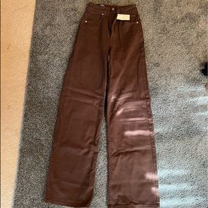 New with tags never worn brown flair jeans